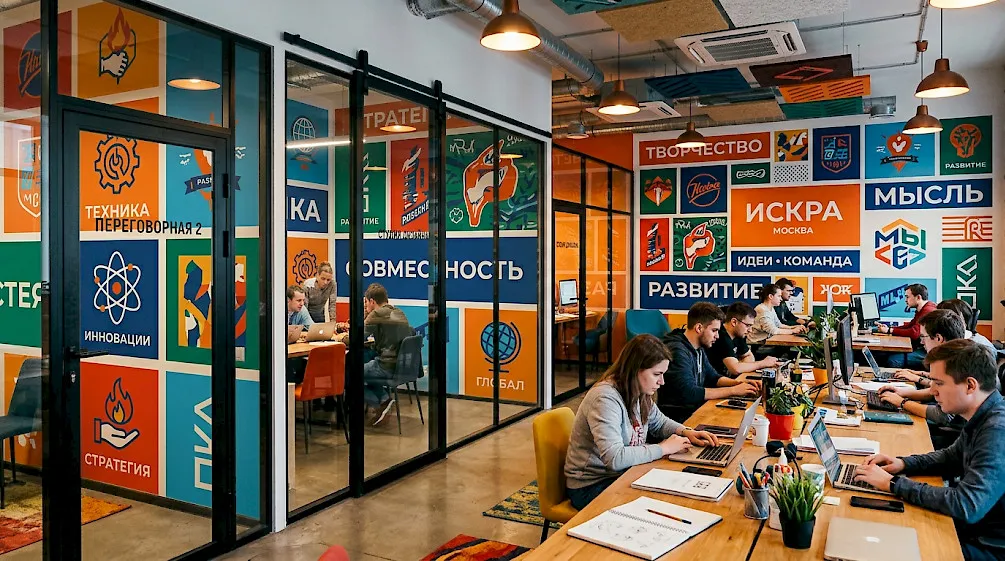Офисные перегородки с дверью 2