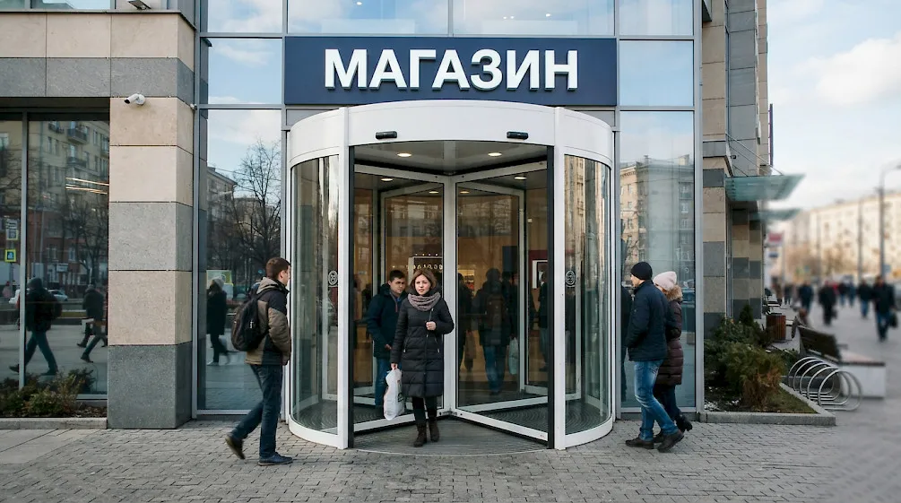 Полукруглые автоматические двери 1