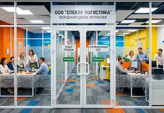 Пластиковые двери входные для офиса — фото 2