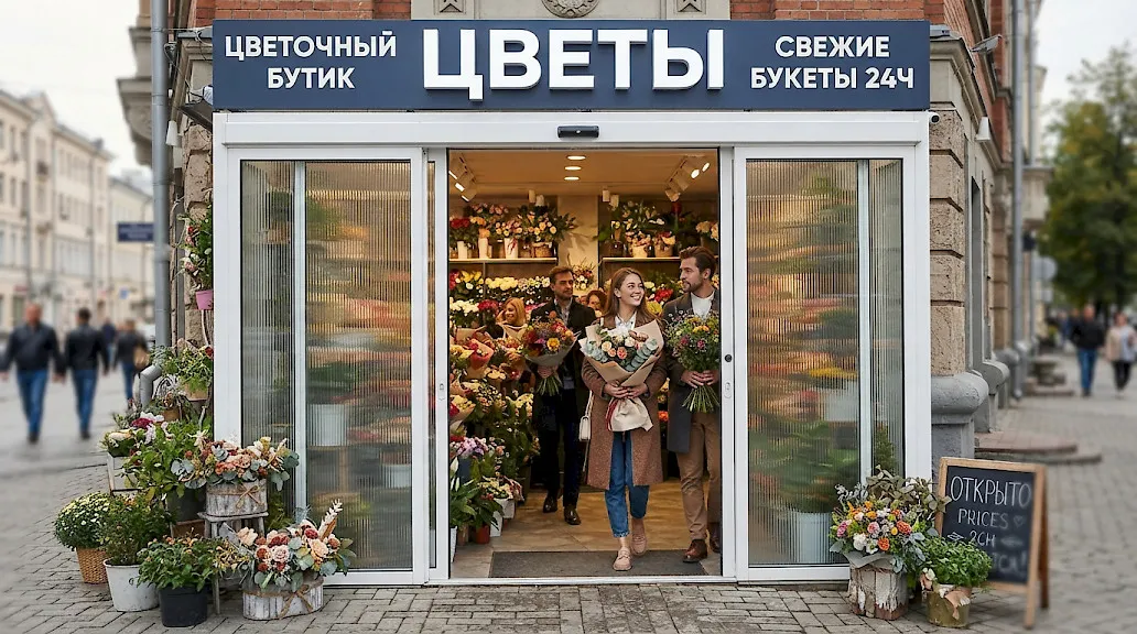 Входные алюминиевые двери от производителя 1