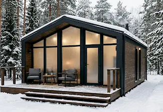 Пластиковые входные группы для частного дома — фото 21